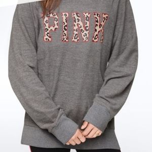 VS Pink Leopard Sweatshirt